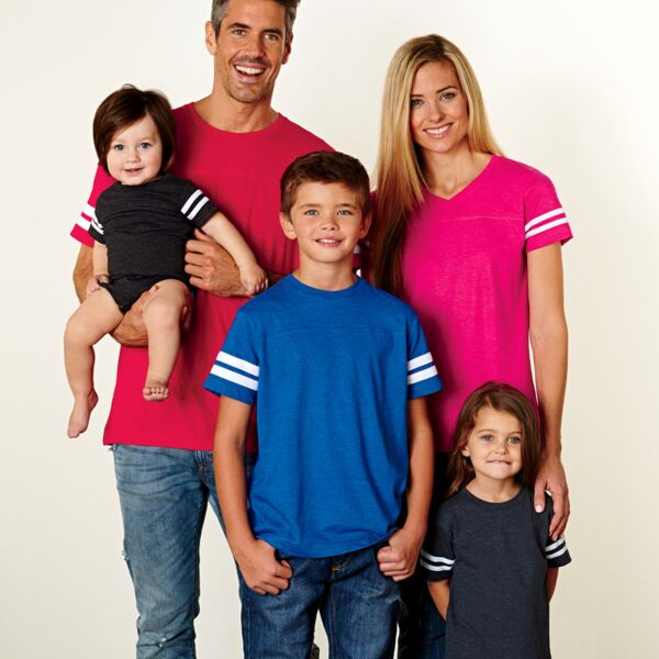 LA T Adult Fine Jersey Football Tee Thumbnail